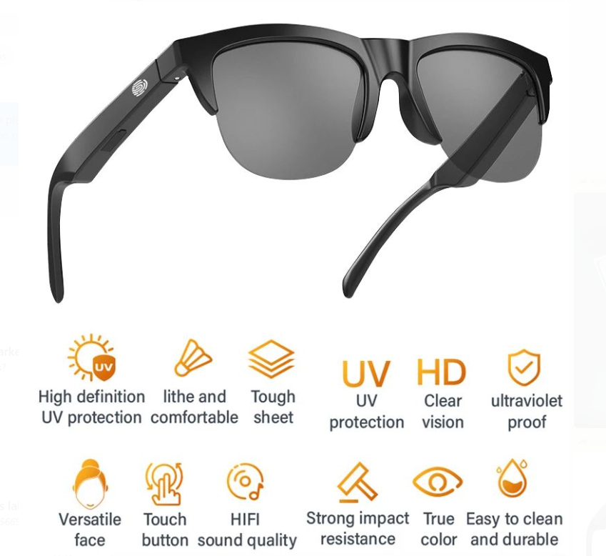 LENTES DE SOL INTELIGENTES TACTIL
