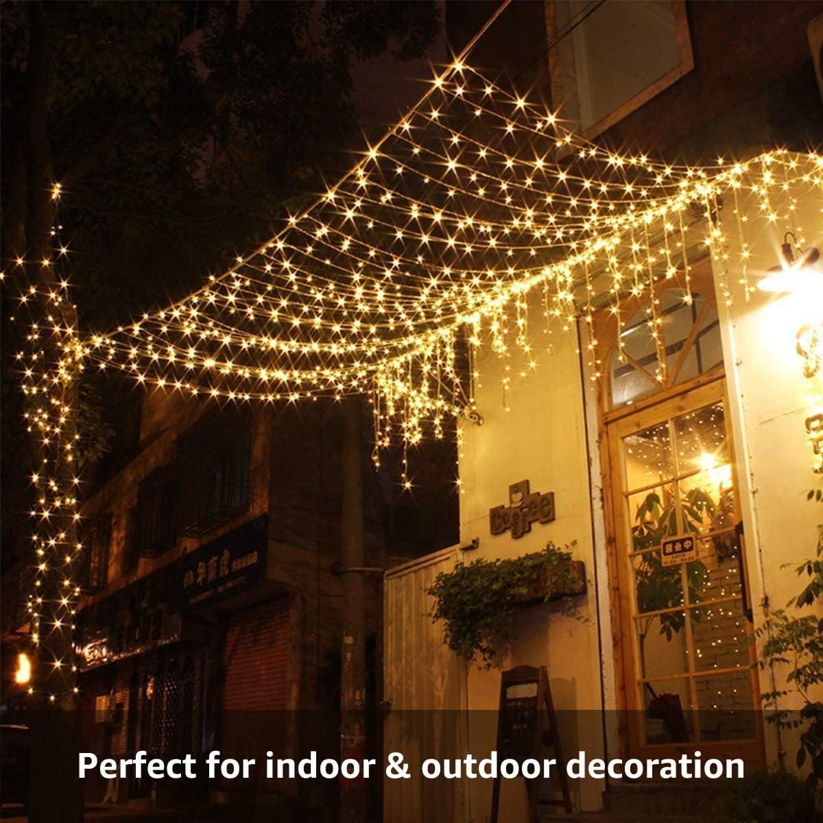 Luces de Cortina Decorativas 3×2 m – Iluminación para Hogar y Eventos
