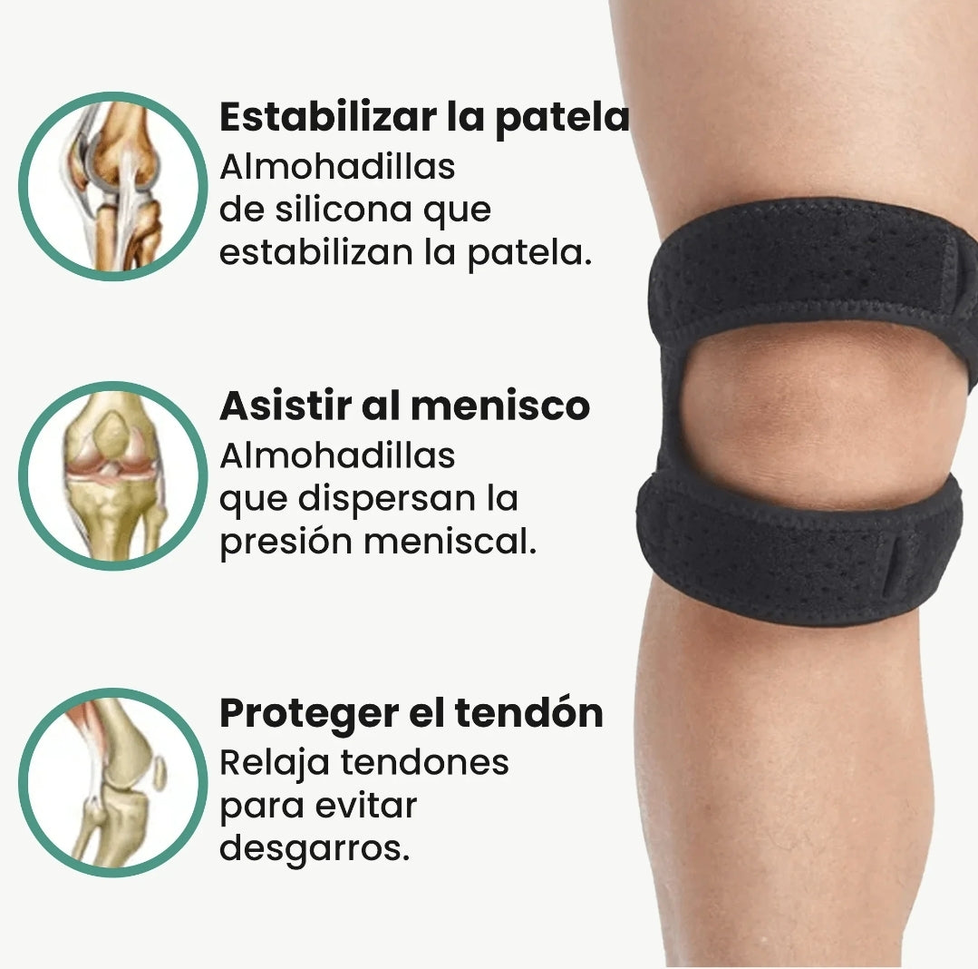 Menisquera Doble Negra para Rodilla