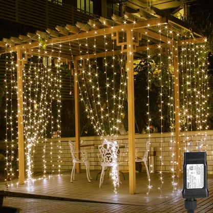 Luces de Cortina Decorativas 3×2 m – Iluminación para Hogar y Eventos