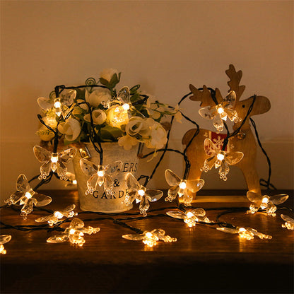 Guirnalda Solar de Mariposas 5 m con 20 LED