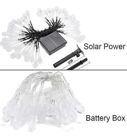 Guirnalda de Luces Solares Tipo Gota