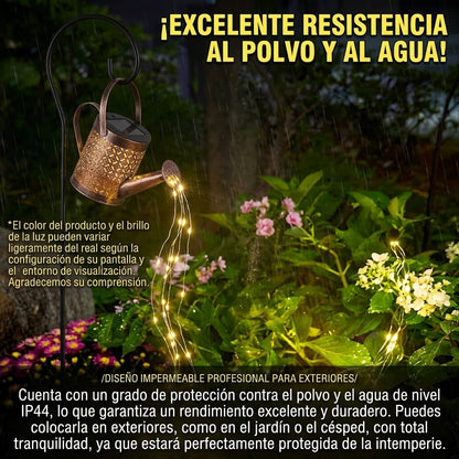 Regadera Solar Decorativa con Luces para tu Jardín