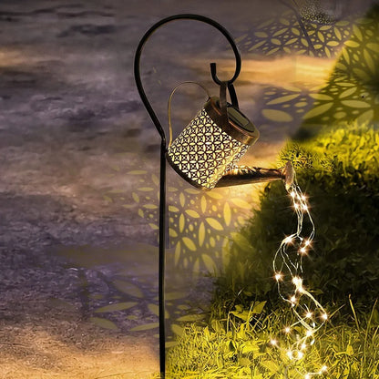 Regadera Solar Decorativa con Luces para tu Jardín